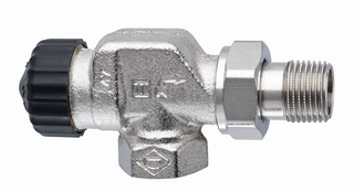 Heimeier Thermostat-Ventilunterteil DN 10, Rp 3/8xR 3/8, Ax., ger Widerstand