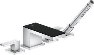 hansgrohe Fertigmontageset Axor MyEdition 4-Loch-Wannenrandarmatur, mit Platte