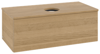 V&B WTU m F-Struktur -Beleuchtg. Antao 100x36x50cm, WBP-farbe hon. Oa, hon. oak