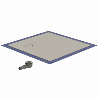 Schedel Duschelem. MULTISTAR PLAN + ro 90x90x4,5cm, gr. he, quadr., Abl hi. li