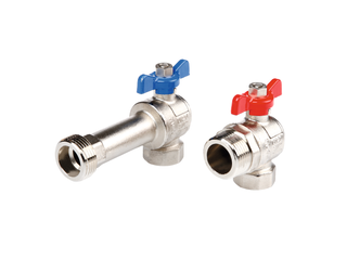 Eck-Kugelhahn-Set TECEfloor SLQ mit Flachdichtung