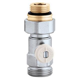 Caleffi Einzelhahn Durchgang, Heizkörperanschluss 1/2" AG