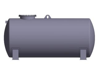 DH Stahl zyl. Lagerbehälter 30.000 l D=2000mm, L=9970mm, dw. oberird. lieg.