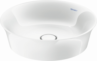 Duravit Aufsatz-Waschtisch White Tulip d 43cm, o. HL, ÜL, HLB, weiß WonderGliss