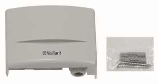 Vaillant Funkuhrempfänger VRC 9535 85x105x40mm, m integr. Außenfühler, grau