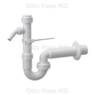 HAAS Kugelgelenk-Siphon 1 1/2 Zoll, DN 50 & 1 Kombi-Geräteanschluss 3/4 & 1 Zol