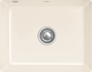 V&B Unterbauspüle Subway 60 SU m Abl.garn, Exzenter, ivory CeramicPlus