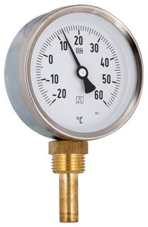 AFRISO Bimetall-Thermometer BiTh 63 ST 0/120C 100mm G1/2B rad Kl.2