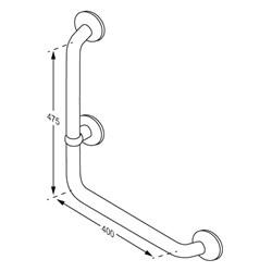 Artikelbild 2 des Artikels „Winkelgriff 90g, 400x475 mm, li., Weiß “
