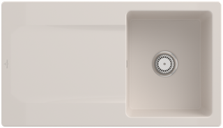 V&B Spüle Siluet 50 m Abl.garn, Hand., crema CeramicPlus