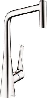 hansgrohe Spültisch-Einhebelmischer 320 Metris M71 mit Ausziehbrause, 2jet