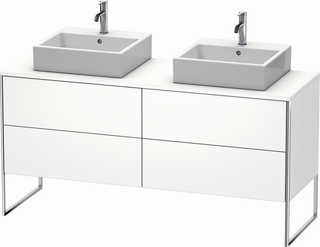 Duravit Waschtisch-Unterschrank XSquare 160x54,8x77,8cm, weiß matt, Ahorn rechts