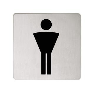 KEUCO Türschild Plan 100 x 100 mm, Symbol Herren