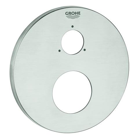 Artikelbild 1 des Artikels „GROHE Rosette 49108 rund für EHM-Fertigmontagesets supersteel “