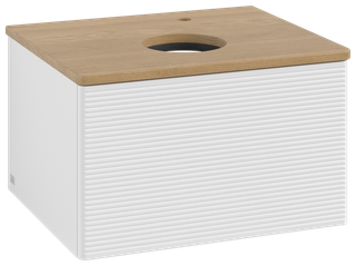 V&B WTU m F-Struktur -Beleuchtung Antao 60x36x50cm, HL, WBP hon. Oa, glo wh. Lac