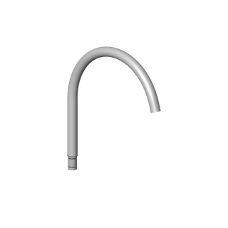 DO Auslauf ET 90282232701 304 mm, 25,2 l/min. Platin gebürstet