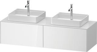 Duravit WT-Unterschrank White Tulip 160x55cm, 2 A, w g, Ei L/ohne Beleucht.