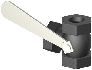 ACO Dreiwegehahn R 1 1/2", für Handmembranpumpe
