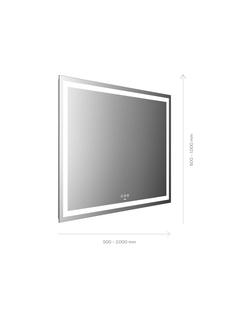 EMCO LED-Lichtspiegel MI 230+ 800x900mm, m umlaufendem Lichtausschnitt