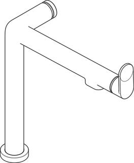 hansgrohe Spültisch-Einhebelmischer Aqittura M91 1jet, ohne Filter