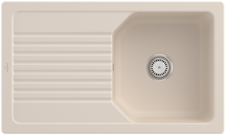 V&B Spüle Linara 50 m Abl.garn, Hand., ivory CeramicPlus