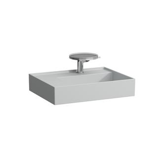Laufen Aufsatzwaschtisch KARTELL 60x46cm, Abl. li, o. ÜL, 2 HL, grau matt