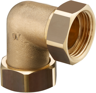 Oventrop Anschlusswinkel 37x35mm, G 1 ÜMxG 1 ÜM