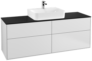 V&B Waschtisch-Unterschrank Finion 160x60,3cm, Abd.-Pl. bla m, wh. m Lac