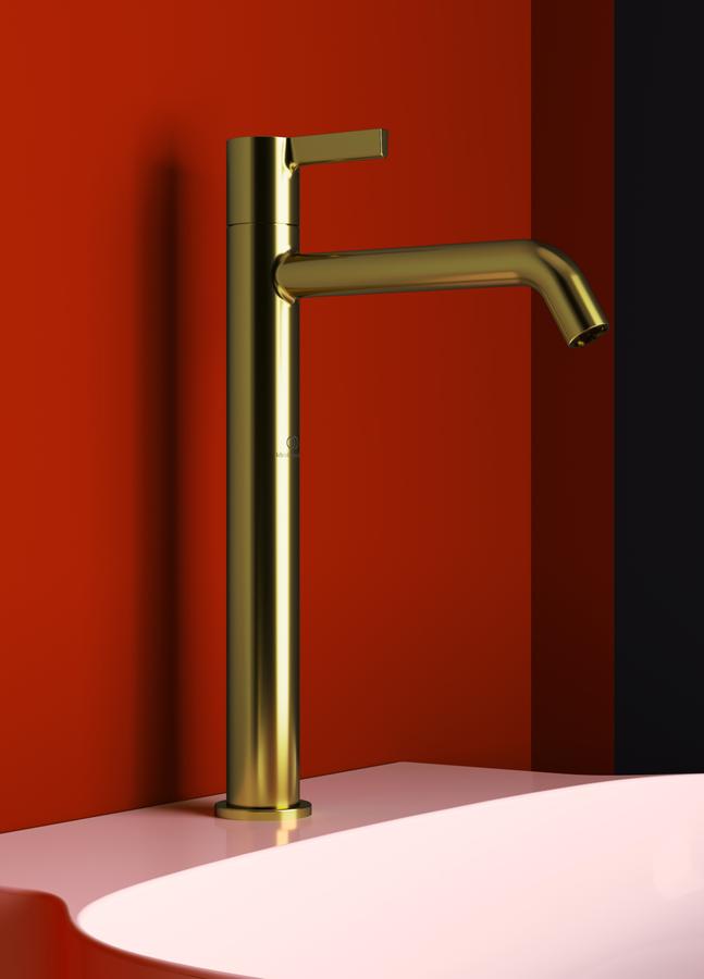 Artikelbild 5 des Artikels „IS Standventil Joy brush. gol, Ausl. 170mm, verläng. Sockel brushed gold“
