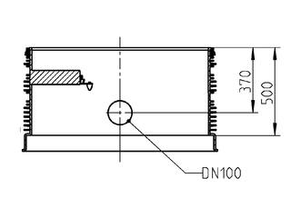 Jung Kunststoffschacht PSV D 1000-50 T, mit Traverse, für PKS-D1000