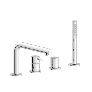 Herzbach Fertigmontageset Siro Wannen-4-Loch-Armatur, chrom