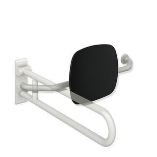 HEWI Rückenstütze 801 Wandabst. 230mm, re, Lehne sw, sw