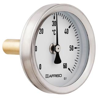 Afriso Bimetall-Industriethermometer 0-160 GradC, Gehäuse 63mm, 40mm
