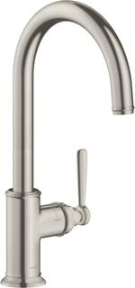 hansgrohe SPT-EHM 260 Axor Montreux mit Schwenkauslauf, Edelstahl-Optik