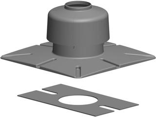 ATEC Mündungs-Set PolyTop DN 80/125, konzentrisch, PP, weiß