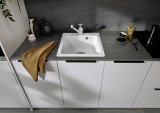 Blanco Becken NAYA 45 SILGRANIT 46,5x51cm, cafe, o. Ablauffernbedienung