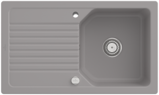 V&B Spüle Linara 50 m Abl.garn, Exzenter, fossil CeramicPlus