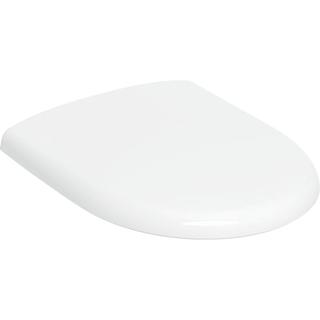 Geberit WC-Sitz Renova Comfort Befestig. v unt, Scharn. Edelstahl, weiß