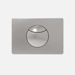 Sanit Betätigungsplatte S 703 2-Mg-Spül., m Sicherungsschr., Edelstahl