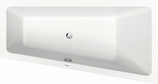 Duravit Trapez-Badewanne No. 1 160x85x46cm, EB-Version, 1 RS re, weiß