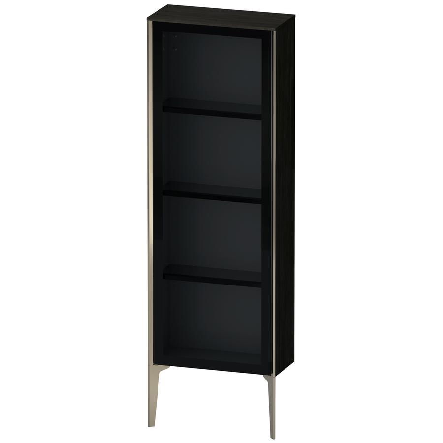 Artikelbild 1 des Artikels „Duravit Halbhochschrank XViu 50x24x133cm, Champ. m, Tür re, Ei sw Glastür rechts | Eiche schwarz“