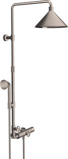 hansgrohe Showerpipe Axor m TH, KB, 240mm, 2jet, Edelst.-Optik