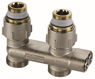 Flamco Umlenkstück D1/50 G 3/4 AG EKxG 1/2 AG, DG, m Anschl.Nipp.