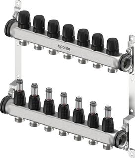 Uponor Vario S Verteilerbalken FM 7xG3/4 Euro - G1