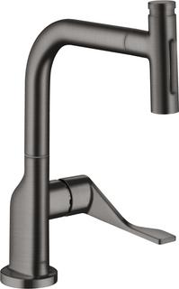 hansgrohe SPT 230 Se 2jet Axor Citterio mit Ausziehbrause, brushed black chrome