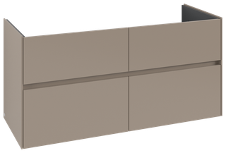 V&B Waschtischunterschrank Collaro 126,1x61x48cm, WT mi, LED 9,4W, Tau