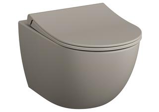 VitrA Wand-Tiefspül-WC Sento Flush 2.0 36,5x54cm, 3/6 l, o. Spülr., Tau matt vc