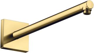 hansgrohe Brausearm 390mm, eckig, polished gold optic