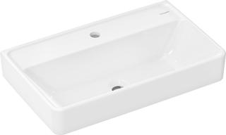 hansgrohe Waschtisch Xanuia Q Compact 650x390mm, m Hahnl., ohne Überlauf, weiß