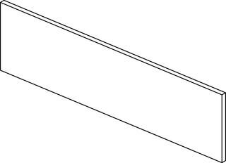 IS Untere rechte Schubladenfront Conca 980x267mm Weiß